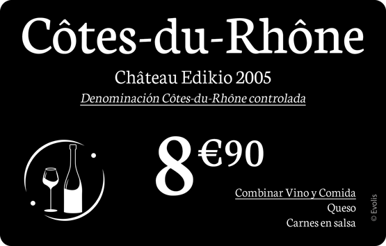 Sample cards for wine merchants Sample cards for wine merchants