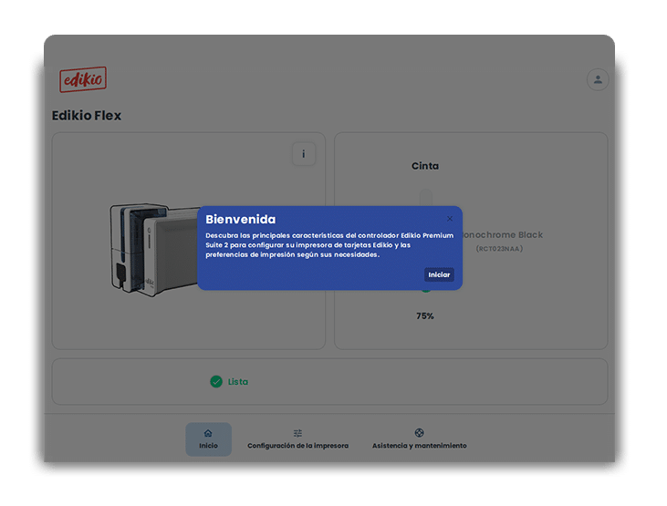 Interfaz del tutorial de Edikio Premium Suite 2